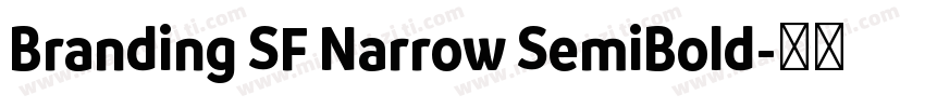 Branding SF Narrow SemiBold字体转换